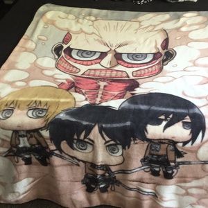 Attack On Titan fleece blanket